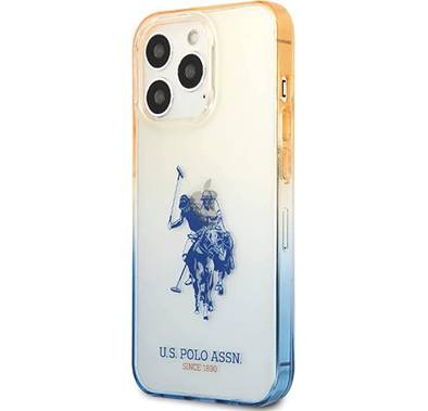 USPA PC/TPU Case with Dyed Bumper & Horse Logo iPhone 14 Pro Max Compatibility - Navy