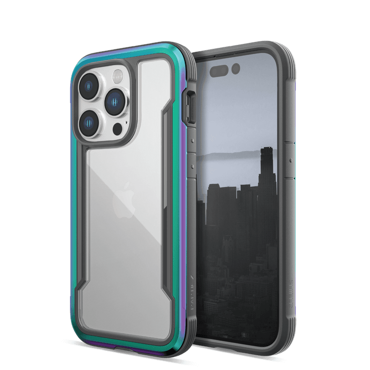 X-Doria Raptic Shield phone case Compatible with iPhone 14 Pro - Iridescent