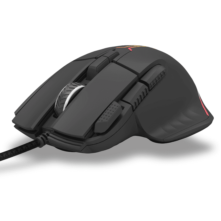 Porodo Gaming 8D Wired RGB Gaming Mouse - Black