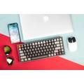 Keychron K2 84 Keys Hotswappable Gatetron G Pro Wireless Mechanical Keyboard With RGB & Red Switch - White/Black