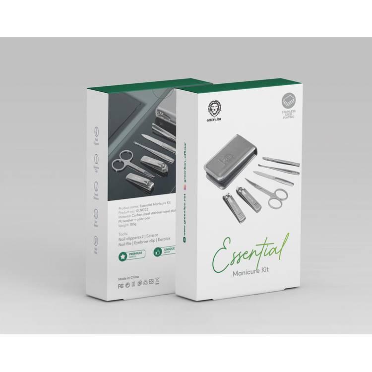 Green Lion Essential Manicure Kit - Silver