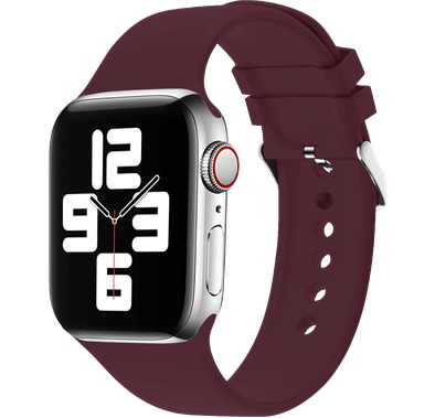 Green Lion Silicone Band with Buckle 42/44/45mm - Red Wine