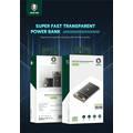 Green Lion Super Fast Transparent Power Bank 10000 mAh ( QC 22.5W + PD 20W ) - Black