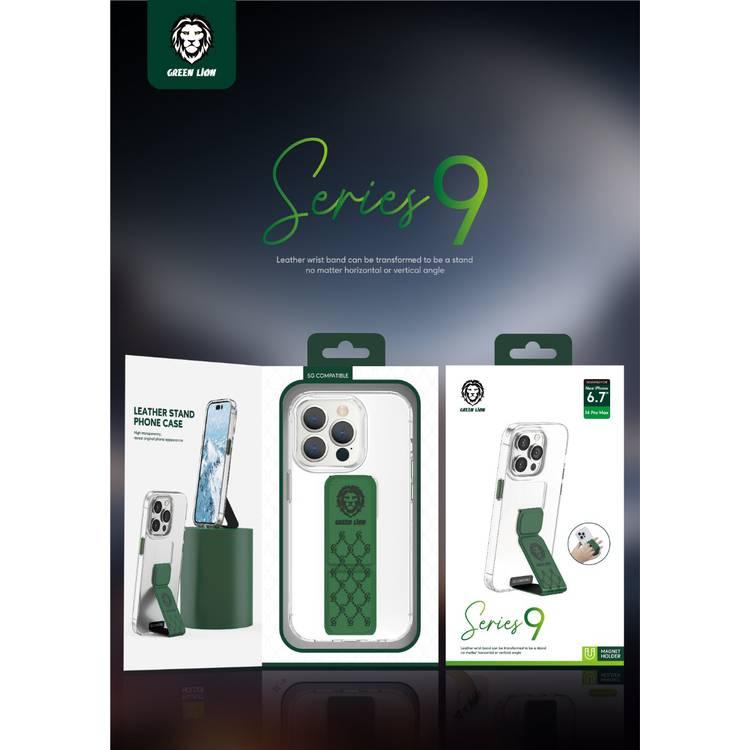 Green Lion Series 9 Clear Case Compatible with iPhone 14 Plus - Black