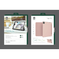 Green Lion Leather & TPU Folio iPad Case Compatible with iPad 10.9 ( 2020/2021 ) - Pink