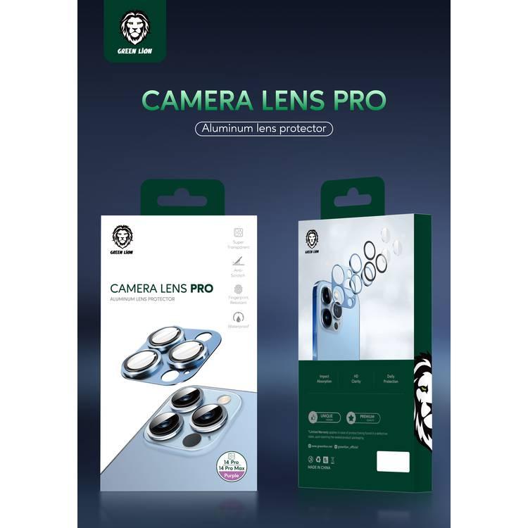 Green Lion Camera Lens Pro Aluminum Protector Compatible with iPhone 14 Pro /14 Pro Max - Black