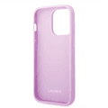 Lacoste Hard Case Iconic Petit Pique PU Woven Logo Estragon Compatible with iPhone 14 Pro - Parme