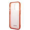 Lacoste Hard Case IML Double Layer & Dyed Bumper Lettrines Compatible with iPhone 14 Pro - Red