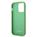 Lacoste Hard Case Iconic Petit Pique PU Woven Logo Estragon Compatible with iPhone 14 Pro Max - Green