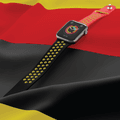 Porodo Lifestyle World Cup Series NIKE Silicone Strap Compatible with Watch Strap size 42/44/45mm - Black/Red/Yellow (DE)