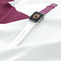 Porodo Lifestyle World Cup Series Silicone Strap Compatible with Watch Strap size 42/44/45mm - Maroon/White (QTR)