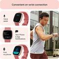 Fitbit Versa 4 Fitness Aluminum Wristband with Heart Rate Tracker - Pink Sand/Copper Rose Aluminum