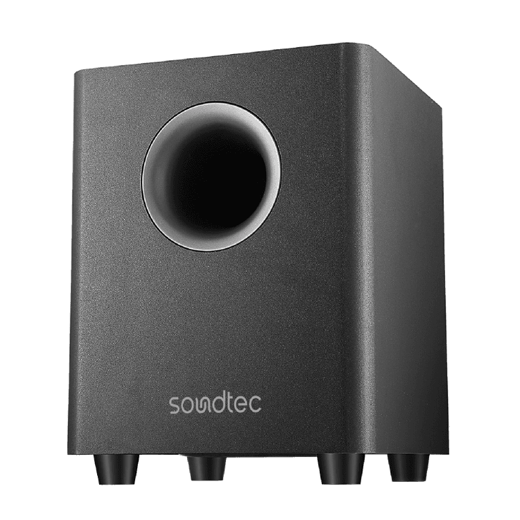 Soundtec By Porodo 2.1 Ch Soundbar With Wireless Subwoofer - Black