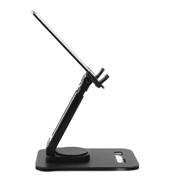 Porodo Foldable Tablet Stand With Adjustable Neck - Black