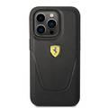 Ferrari Genuine Leather Case Vici Perforated iPhone 14 Pro Max - Black