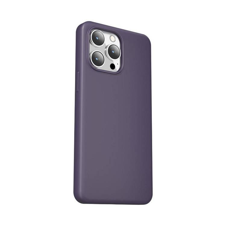 Green Lion 7 Series Case with Strong Magnetic Absorption Strip for iPhone 14 Pro Max - Purple