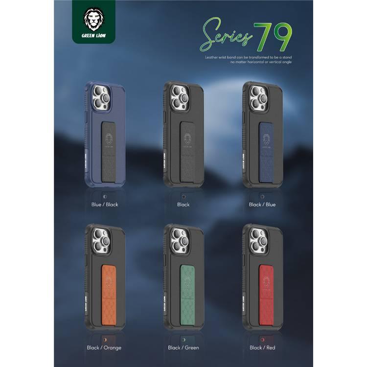 جراب Green Lion Series 79 لهاتف iPhone 14 Pro - أزرق