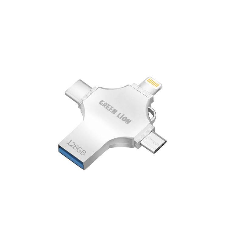 Green Lion 4-in-1 USB Flash Drive 128 جيجا بايت
