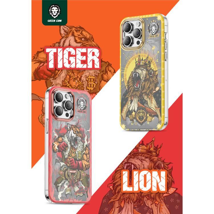 Green Lion Magnetic Warrior Case iPhone 14 Pro - Blue