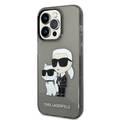 Karl Lagerfeld Hard Case IML Glit NFT Karl & Choupette iPhone 14 Pro Max - Black