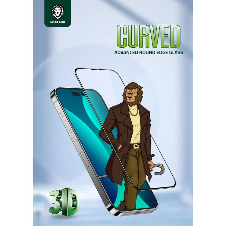 Green Lion 3D Curved Tempered Glass for iPhone 14 Plus - Clear