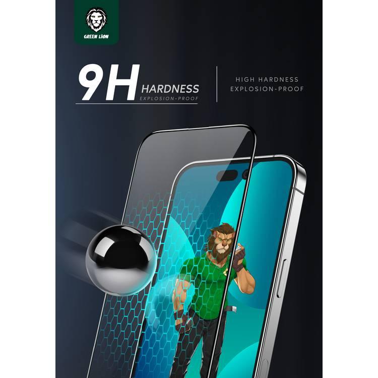 واقي الشاشة الزجاجي Green Lion 3D PET HD لأجهزة iPhone 14 Plus - شفاف
