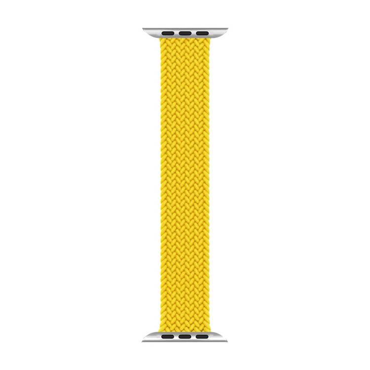 Green Lion Braided Solo Loop Strap for Apple Watch 38/40mm - Yellow