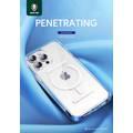 Green Lion Series 8 Transparent Case with Strong Magnetic Adsorption Strip iPhone 14 Pro Max - Clear