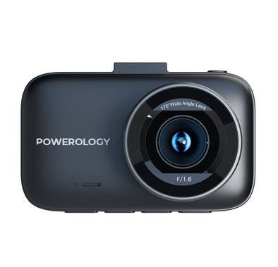 Powerology Dash Camera 4K Ultra With High Utility Built-in Sensors - Black