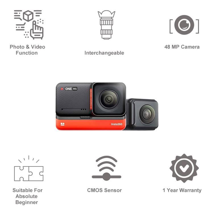 Insta360 One RS Twins Edition - Black