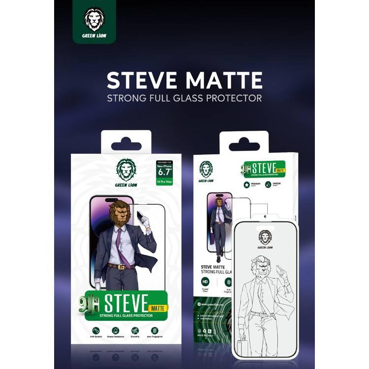 Green Lion 9H Steve Matte Strong Full Glass Protector - Clear