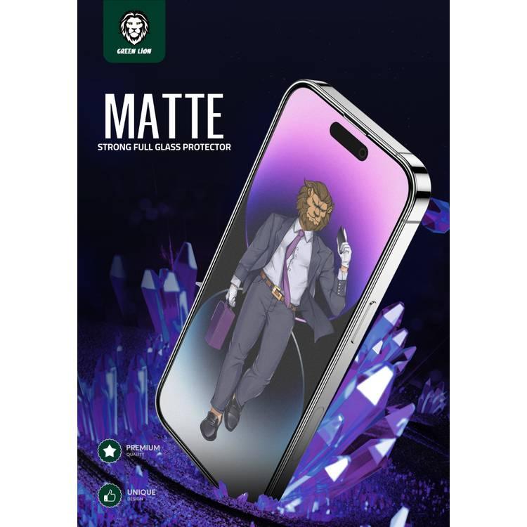 Green Lion 9H Steve Matte Strong Full Glass Protector - Clear