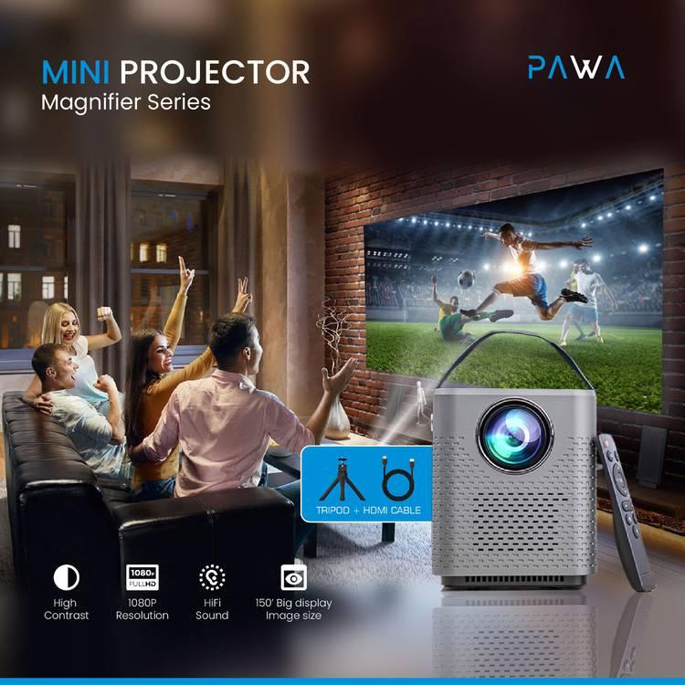 PAWA Magnifier Series Mini Projector - Black