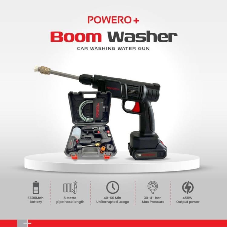 Powero+ Portable Boom Car Washer - Black