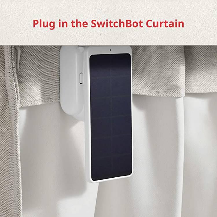 SwitchBot Solar Panel Charger for SwitchBot Curtain - White