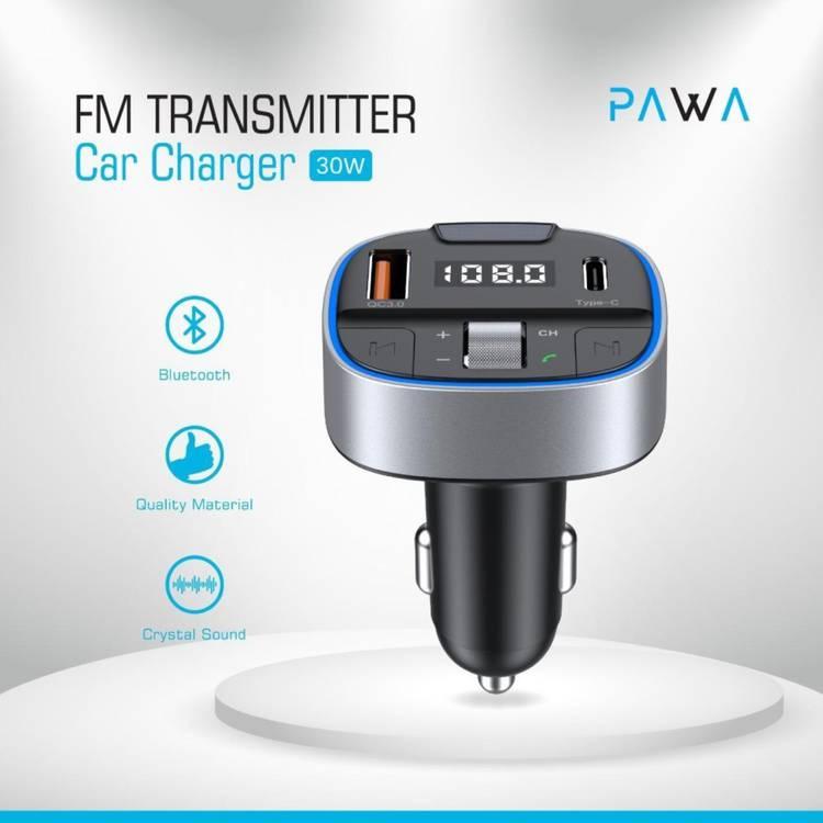 PAWA FM Transmitter Car Charger 30W - Black