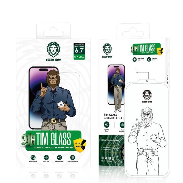Green Lion 9H Tim Glass Ultra-Slim Full Screen Guard iPhone 14 Pro - Clear