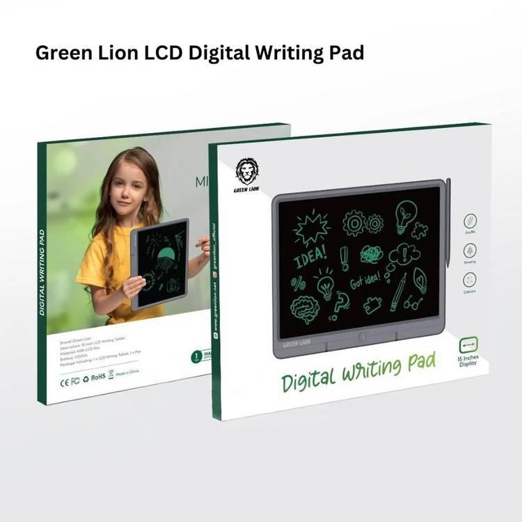 Green Lion LCD Digital Writing Pad - Grey