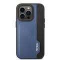 Tumi HC Leather Case With Vertical Card Slot iPhone 14 Pro - Blue