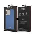 Tumi Women Smooth Leather Hard Case iPhone 14 Pro Max - Blue
