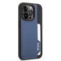 Tumi HC Leather Case With Vertical Card Slot iPhone 14 Pro Max - Blue