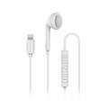 Powerology Single Mono Earphone with MFi Lightning Connector (Updated Version) - White