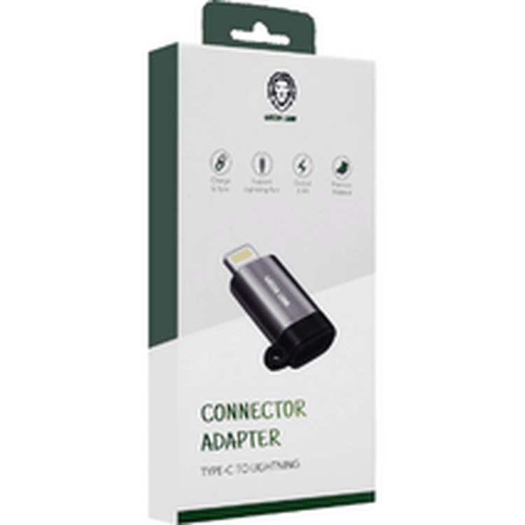 Green Lion Connector Adapter Type-C To  Lightning - Grey