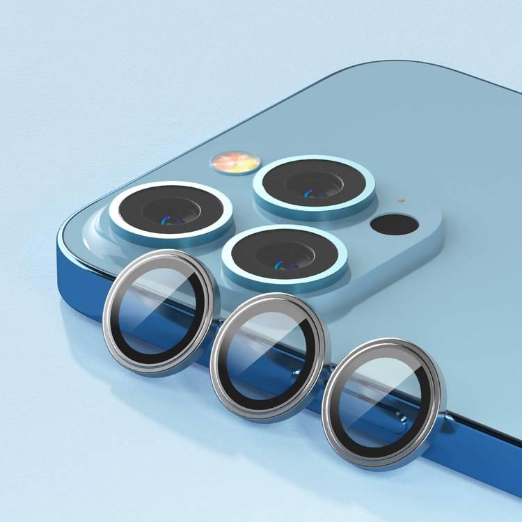 Devia Peak Series Camera Lens Protector (3pcs) for iPhone 14 Pro / 14 Pro Max - Black