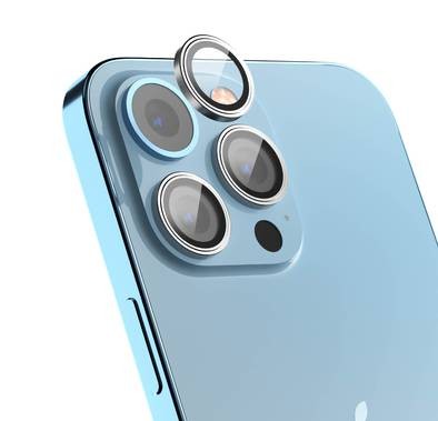 Devia Peak Series Camera Lens Protector (3pcs) for iPhone 14 Pro / 14 Pro Max - Silver
