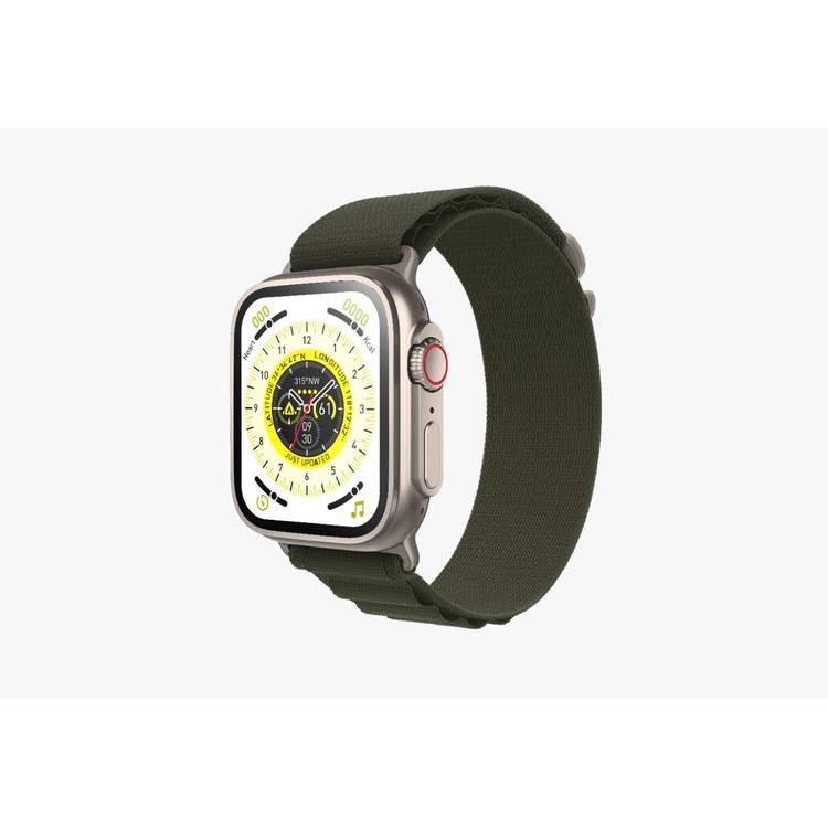 ساعة Green Lion Ultra Smart Watch مع 10 أيام في وضع الاستعداد + حزام إضافي - أخضر