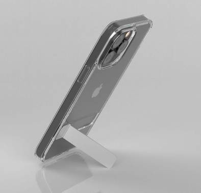 ديفيا جراب حماية عالي الشفافية مع حامل مدمج لهاتف iPhone 14 Pro Max - صافي