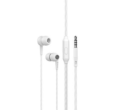 Devia Kintone In-Ear Wired Earphone with Remote and Mic - White
