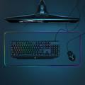 Porodo Gaming Mechanical Gaming Keyboard Ultra with Rainbow Lighting and Aluminium Panel - Black