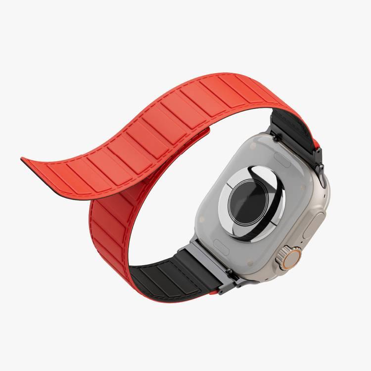 Levelo Vogue Magnetic Silicone Watch Strap  42/44/45/49mm - Red